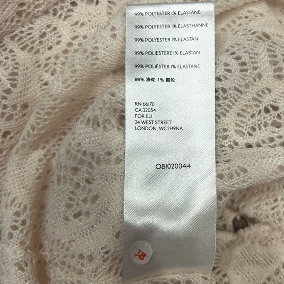 Free People Coffee In The Morning Tunic Sweater Top in Chamoix Cream, Size XS - Picture 11 of 11